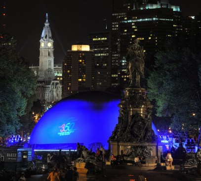 Saint-Gobain commissioned this dome for the tour's Philadelphia stop.