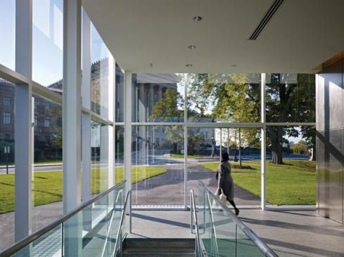 Parking entrance pavilion interior