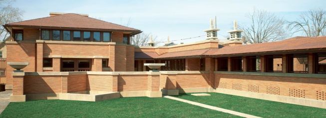 The reconstruction of the carriage house, conservatory, and pergola was guided in part by evidence from thousands of archival letters and photographs. Selecting accurate reproduction products and materials involved lots of trial and error, and extra work on the part of the multiple manufacturers. The landscape plan was also reconstructed according to Wright's specifications, including the lawns and the fountain.