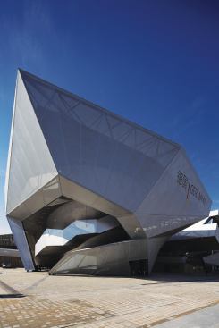 German pavilion - Schmidhuber + Kaindl

 Named "Balancity," this mesh-wrapped sculptural pavilion is intended to represent "a city in balance," in keeping with the Expo's urban theme.
