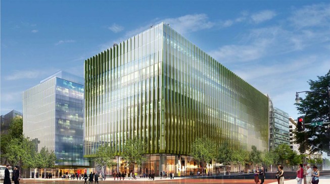 Rendering of south east corner (July 2015).