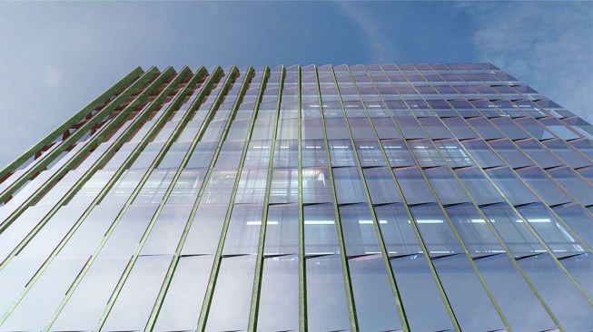 Rendering of façade detail (July 2015).