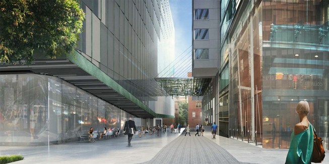 Rendering of canopy from 15th Street (July 2015).