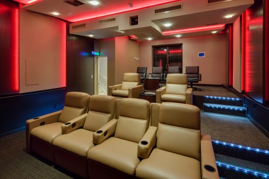 6.	Theater front to rear