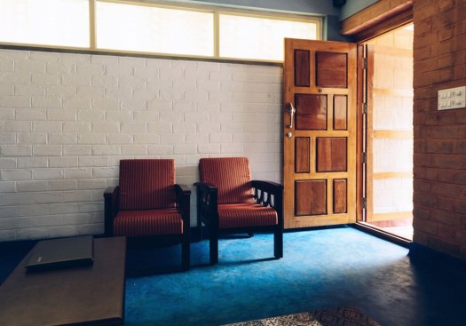 05 Although Concrete frame structure and CSEB brick fill makes the basis of the house, colours and textures and finishes are brought in galore to add character