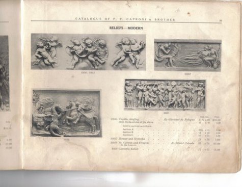 A historical catalog shows the original plaster frieze. Its price in 1914: just $5.
