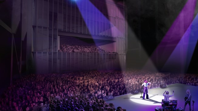 Rendering of The McCourt with standing room