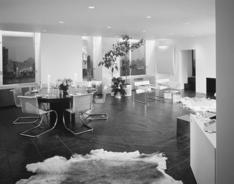 Faye Dunaway Apartment, New York, Gwathmey Siegel & Associates Architects, 1969 (dining area)