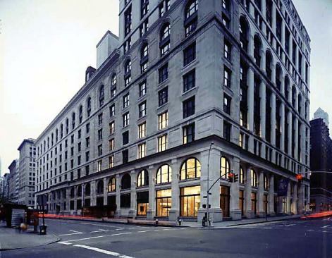 New York Public Library, Science, Industry, Business Library, New York, Gwathmey Siegel & Associates Architects, 1996 (exterior)