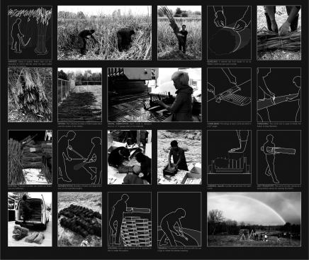 One of the methods of representation that Lee looked to in order to document the construction process is a series of instructional drawings.