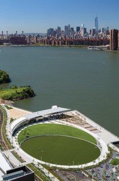 Aerial view of the recreation oval.