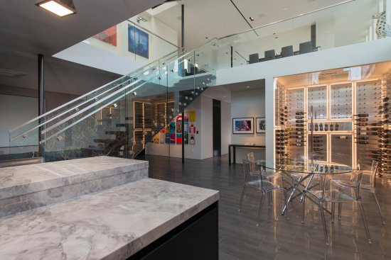 Georgina Avenue Santa Monica modern home wine room