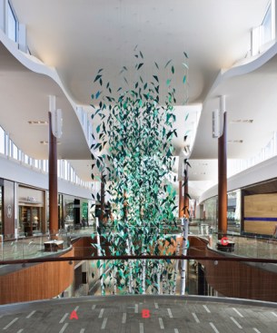 A?Weave accent tile Shaw Contract shawcontractgroup.com ? Modular carpet tile ? Multilevel pattern with both cut and looped pile ? Yarn dyed ? Face weight is 40 ounces ? Available in 16 colorways ? Option for custom coloration, as used in this project ? Uses 27.2 percent postindustrial recycled content  B?Man Made modular tile Shaw Contract shawcontractgroup.com ? Uses the Ecoworx backing system ? Contains 100 percent Antron Legacy nylon ? Face weight 40 ounces ? Available in eight colorways ? Colorway used in this project is Lanna ? Uses 38.4 percent postindustrial recycled waste  C?Laurel bench Bernhardt Design bernhardtdesign.com ? Bench measures measures 60 inches by 23? inches ? Seat height is 18? inches ? Constructed with wood and veneers from sustainable suppliers ? Finishes such as glue, coatings, and fabric are contain low TVOCs and low formaldehyde