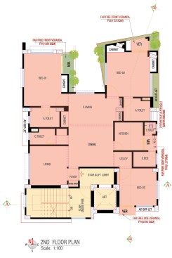 2nd-4th Floor Plan