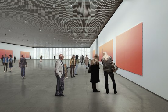 Rendering of the Gallery on Level 4