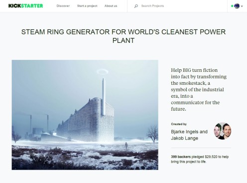 A screenshot of BIG's Kickstarter campaign page.