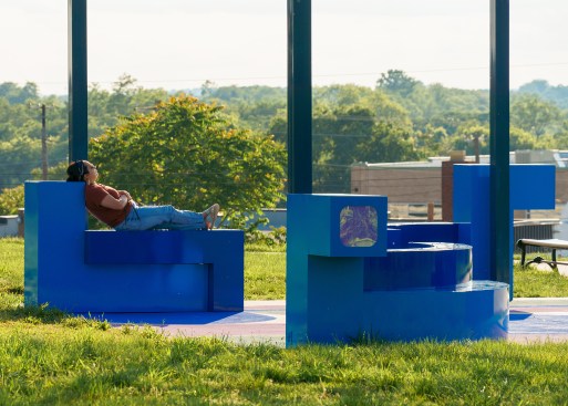 The open-ended design of the work allows for community members to make the space their own.