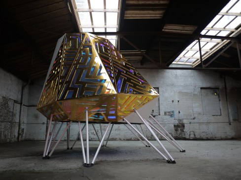 The Mothership resides in an old garage in Detroit's North End.