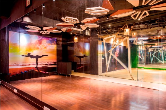 WRITINGS ON THE WALL
Bright wall murals help break the monotonous tones of the design interiors