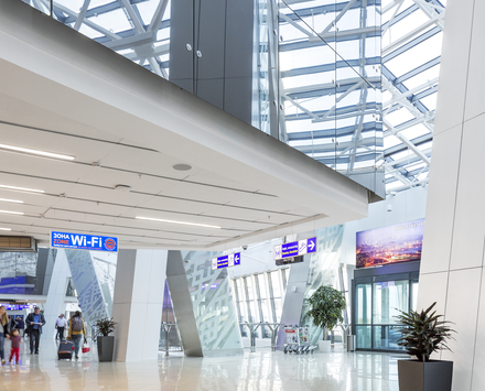 "Working on the airport project we also had to meet the international standards for passenger service and noise while creating a comfortable indoor environment. That is why we paid special attention to the selection of building materials."
