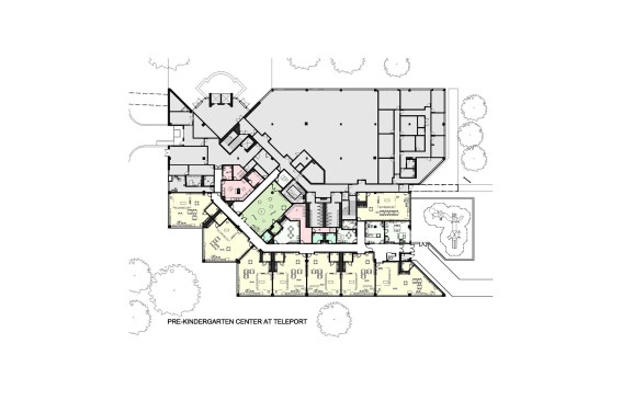 Plan drawing, R068 Pre-K Center, Staten Island, NY