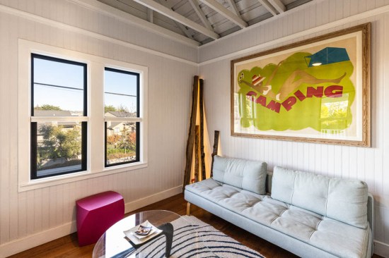 A new, brighter interior with open ceilings in the entry room.