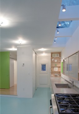 View of Skylight above Kitchen
