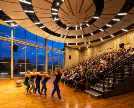 Recital/Rehearsal Hall with telescopic seating deployed