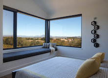 Blending traditional and modern, openness and privacy challenged the architect throughout the project as she sought to “capture and frame the 360 degree views around the house.”