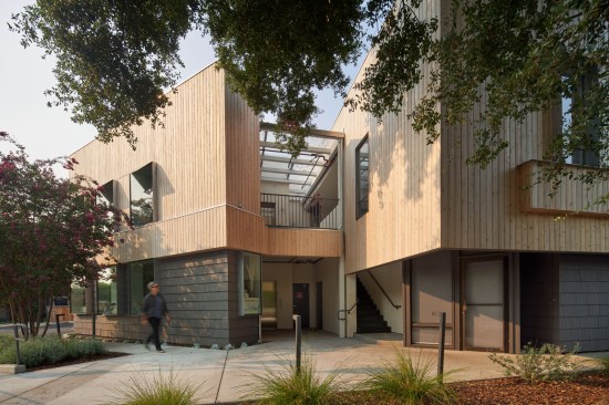 Both the existing 8,000 sf building and the new 3,000 sf building have a two-story wood-framed structure over a concrete slab on grade