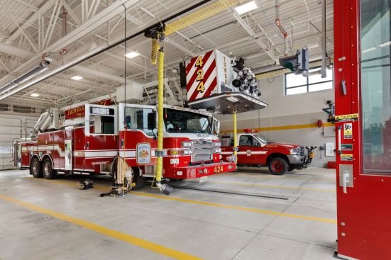 Woodlawn Fire and Rescue Station #24 - emergency vehicle bay