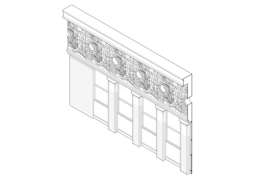 Wainwright building cornice plans.