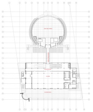 Level 5 floor plan, Academy Museum of Motion Pictures