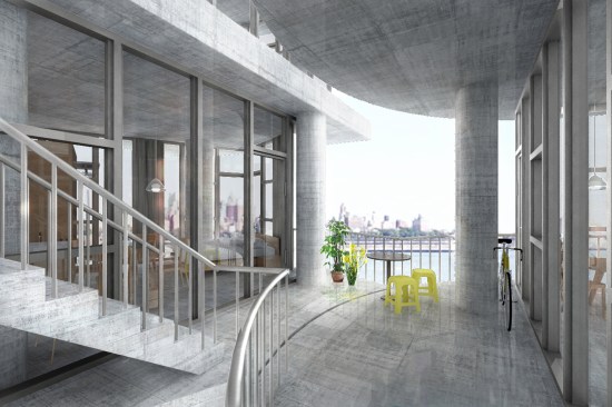 Pier circulation interior