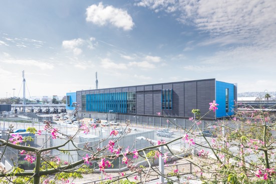 San Ysidro Land Port of Entry, designed by The Miller Hull Partnership: Orchid, architecture.