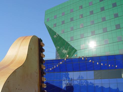 Installation at the Pacific Design Center in West Hollywood, Calif., by Pelli Clarke Pelli Architects.