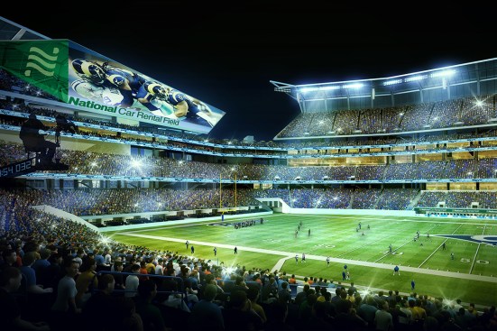 Rendering of view from Owners Suite.