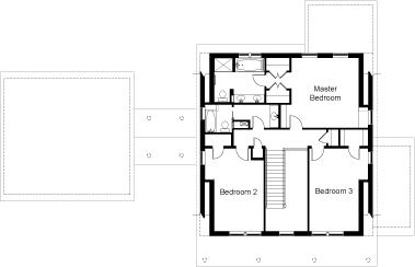 The second-floor plan.