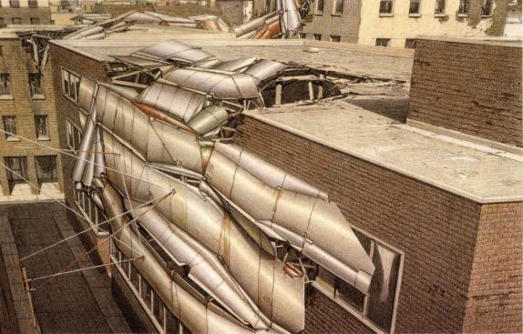 SCAB building, part of 
Pamphlet Architecture 15: War and Architecture, 1993.
