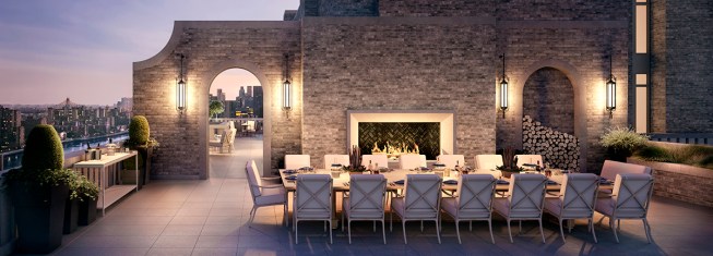 Roof dining and terrace