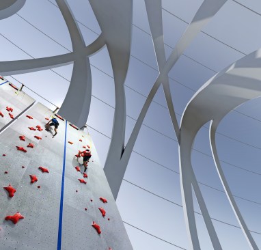internal view of the "Biscione Pavilion"