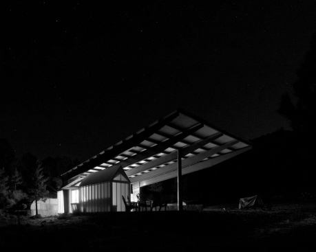 Glenn Rappaport of Black Shack Architects presented a mix of projects that included a boathouse, two custom homes, an art studio, a live-work multi-family development, and the Mid-Valley Moto Shelter (pictured here).