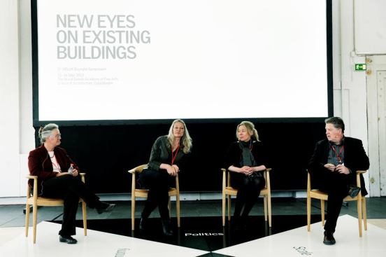 Question-and-answer session with presenters Lisa Heschong, Tina Saaby, Signe Kongebro, and Phil Allsopp
