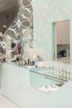 The store reopened after 2 months were spent on renovations designed by Hani Rashid of Long Island City, N.Y.-based Asymptote, as an update to Rashid's original 2006 design.