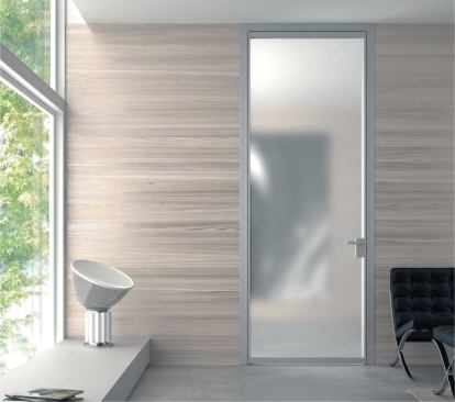 Portal Doors and Partitions  This line of sliding and swinging doors is a nice way to add a modern touch to your interiors. Doors can be made from anodized or lacquered aluminum, melamine veneer, and a variety of glass options. 
www.portaldoors.com.