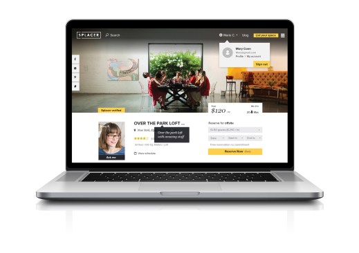 Startup website Splacer helps individuals and companies find private event space with an aesthetic edge.