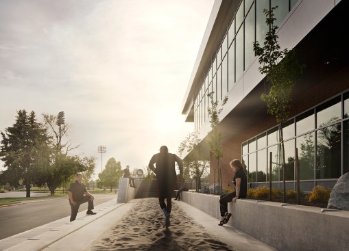 The sand pit provides student athletics with an additional opportunity for strength and conditioning in the fresh air.