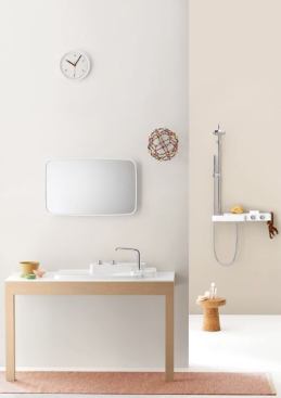 The Axor Bouroullec bathroom collection by Hansgrohe gives designers 70 faucets, washbasins, bathtubs, shower parts, and accessories with which to create a custom space, and includes a 3-D online viewing platform. Hansgrohe, 770.360.9880; www.hansgrohe-usa.com.