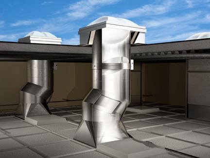 To increase and prolong the amount of daylight that building interiors receive, 
Acuity Brands has introduced 
Sunoptics LightFlex, a tubular daylighting device for suspended ceiling applications. The system uses Sunoptics Signature Series prismatic skylight and a patent-pending optic sphere inside the roof curb to capture and direct sunlight down the lightwell. To control the light output, LightFlex is integrated with Acuity’s LED luminaires and intelligent controls. The system’s prismatic acrylic diffusers are designed to match typical LED or fluorescent luminaires and deliver glare-free light into the occupied space. LightFlex comes in a 21" tubular shape as well as 2'-by-4' and 4'-square configurations. 
sunoptics.com