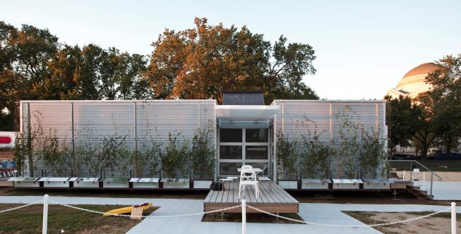The ZEROW House on the National Mall.